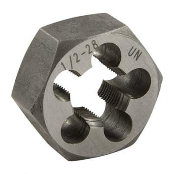 Brownells 1/2-28 Carbon Hex Die, Steel