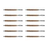 BROWNELLS 6MM CALIBER DOUBLE-TUFF BRONZE RIFLE BRUSH PACK OF 12