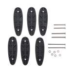 KINETIC RESEARCH GROUP LOP SPACER SET, PLASTIC MATTE BLACK 4-6 PACK