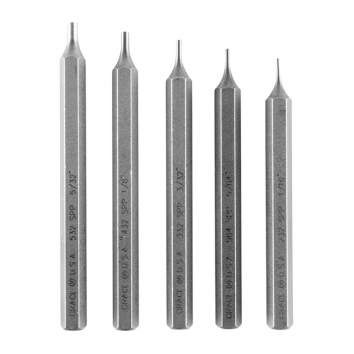 Grace Short Pin Punch Kit, Steel Pack of 5