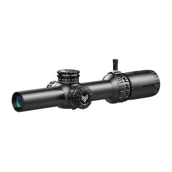 Swampfox Optics 1-8X24mm SFP Red Guerrilla Dot MOA With Independence Mount, Aluminum Matte Black