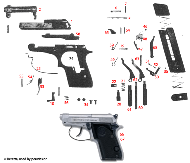 Beretta 21a Schematic